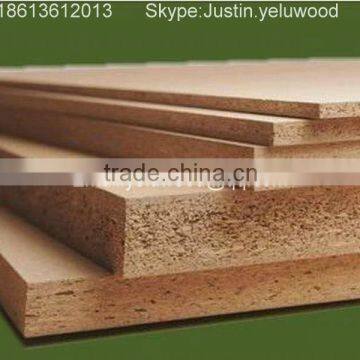 melamine or raw particle board and chipboard