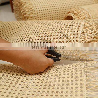 Best Selling 60CM Vietnam Rattan Material Bleached Plastic Cane Roll Rattan Webbing