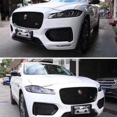 BT 2016-UP Jaguar F-PACE SC Front Bumper With Lumma Style Diffuser Combo photo-3