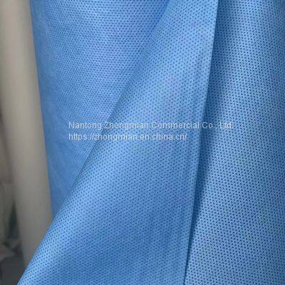 45GSM Notex SMS SMMS Non-woven Fabric 2100 mm de Ancho, Azul Adecuado Para Traje photo-4