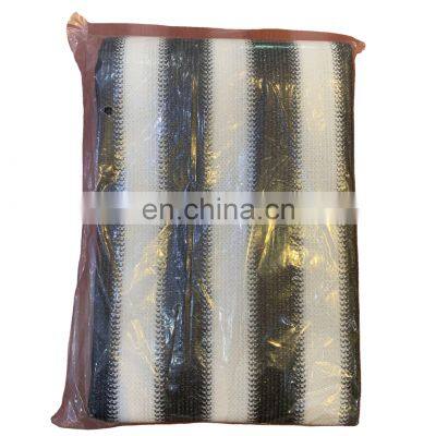 Color Stripe HDPE Garden Sun Shade Plastic Mesh Balcony Net HDPE +UV Stabilized Customized 20%-95% balcony privacy screen