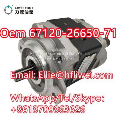 Forklift Hydraulic Gear Pump Material Handling Equipment Parts 67120-26650-71, 67110-N3070-71,67120-U3500-71