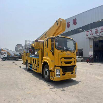 Isuzu 30-35 Meter High-altitude Work Vehicle Exported to Russian Manufacturers for Direct Sales, Customized According to Requirements photo-3