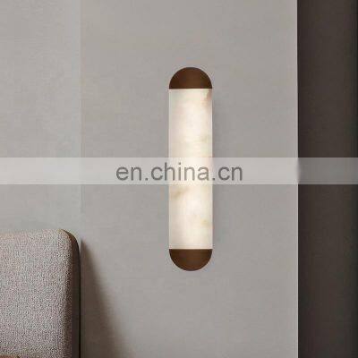 Nordic Simple Alabaster Wall Lamp Creative Corridor Bedroom Hotel Bed Decorative Led Wall Lamp photo-4
