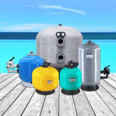 Six Function Valve Fiberglass Blue Gray Green Tank Pool System Sand Filter Water Treatment