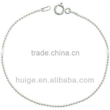 Sterling Silver Ball Bead Chain Necklace