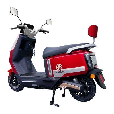Hot Selling Lithium Battery and Lead Acid Battery Electric Motorcycle E-Scooter With Red Color and 100km Driving Range photo-3