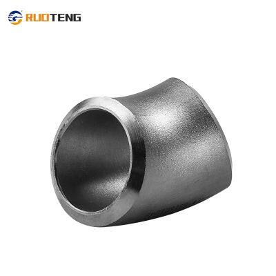 [RUOTENG] Wenzhou Factory Hot Sale SS 45 Degree Butt Weld Elbow Grade 201 Stainless Steel Pipe Fittings Price photo-2