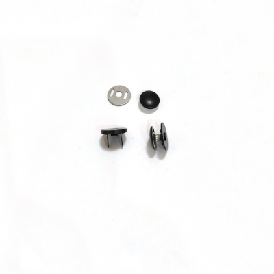14MM Matte Black Single-sided Rivet Ultra-thin Magnetic Button photo-3