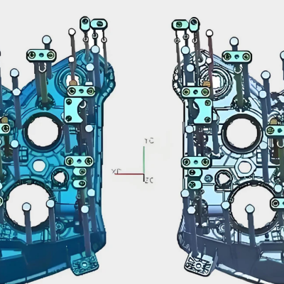 Custom Plastic Injection Mold for Automotive Lighting Multi Cavity Mould photo-2