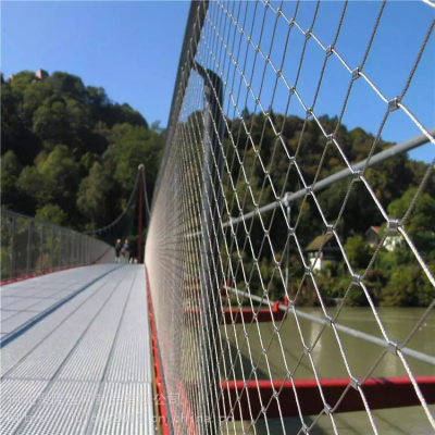 Stainless Steel Woven Flexible Zoo Cages Mesh Fence Wire Rope Cable Netting