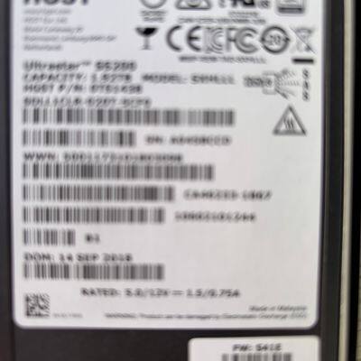 Fujitsu MLC 1.92TB 12G 2.5' SS200 SAS SSDRX2540M4