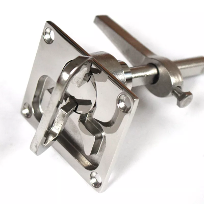 Boat Deck Hatch Lock 316 Stainless Steel Marine Hardware Square Boat Turning Lock photo-2