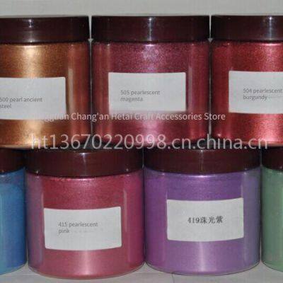 Colorful Pearlescent Powder / Pearlescent Bright Yellow / Pearlescent Blue / Pearlescent Purple / Pearlescent Green / Pearlescent Pink / Pearlescent Burgundy. There Are Many Types of Pigments, and the Materials Are Environmentally Friendly. You Can Choose photo-3