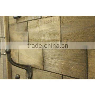 Fashionable Creative Rural Natural Wooden Wall Art Decor With Clips & Hooks photo-4