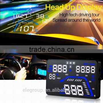 5.5 inch High Definition 2 Color Screen GPS Car Head Up Display HUD Q7 with Driving Distance/time and Altitude for all Vehicles