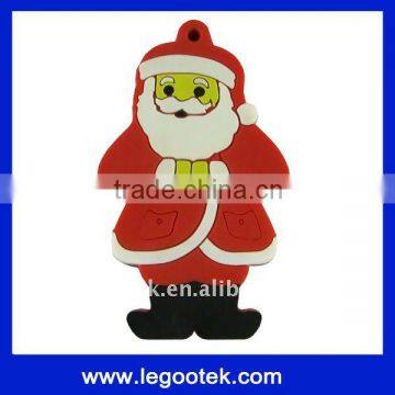 promotion gift/santa shape/PVC usb flash drive/1GB/2GB/CE,ROHS,FCC