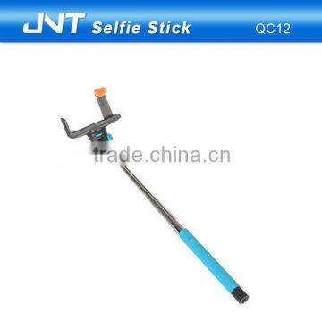 wholesale China factory QC12 selfie stick with bluetooth remote shutter