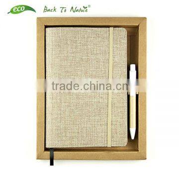 ECO friendly notebook with pen for wholesale recycled journal