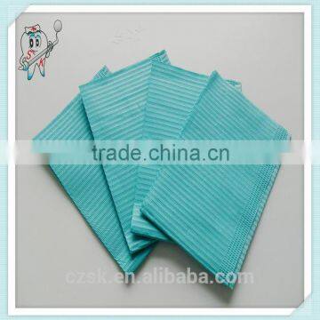 Disposable paper plastic dental bib