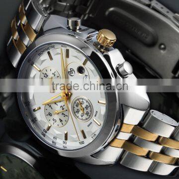 Fancy Fashion Gold Luxury Dress Watches Men Luxury Watch Automatic Stainless Steel WM438