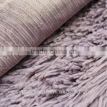 100% polyester long pile plush fabric