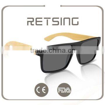 Polarized Revo Bamboo Wooden Arms Sunglasses With Spring Hinge photo-6