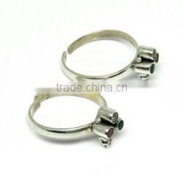 Unique Design !! Multi Stone 925 Sterling Silver Toe Ring, For Beautiful Foot, 925 Sterling Silver Jewelry photo-5