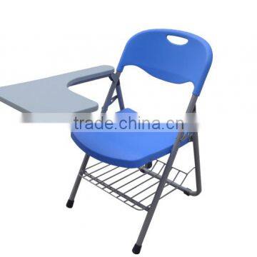 Durable Blue office furniture chair with tablet S123+05