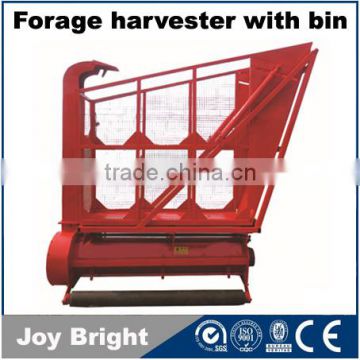 tractor forage harvester with bin