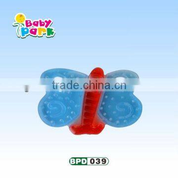 lovely high quality silicone baby water filled teether