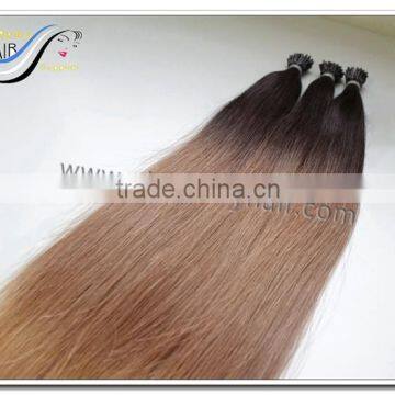 new products 2016 cuticle ombre italian keratin i-tip russian hair extensions