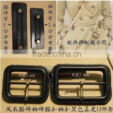 100% Genuine Cow Leather Covered Buckles photo-2