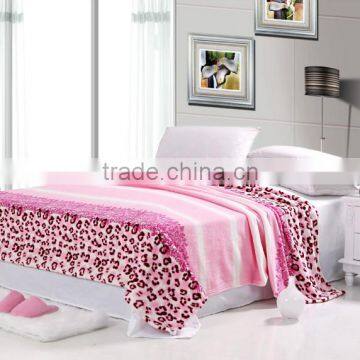 100% coral fleece material blanket with full color printing