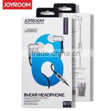 Joyroom E107 Fashion Stereo Earphone With Mic 3.5mm for Mobile Phone Music Sport In-ear Headphone 1.2m MT-5144 photo-6