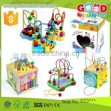 EN71 continued selling wooden intelligent beads toys OEM/ODM educational wooden baby toys