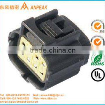 Waterproof black ip67 terminal connector for wire harness with 8pins