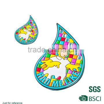 Colorful rubber emblem Souvenirs Pin Badge