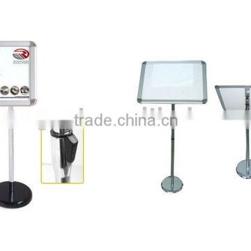 adjustable aluminum electroicplate poster stand