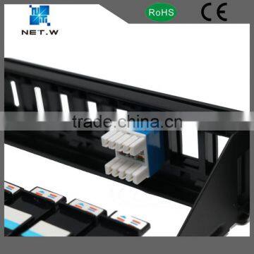 Cat6a Utp Snap-In Unshielded Black Patch Panel photo-5