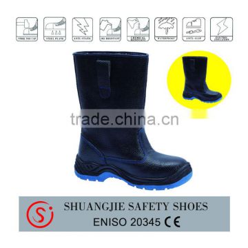 PU injection steel toe cap safety work boots safety shoes 9014