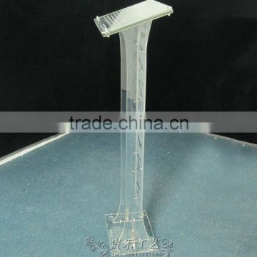 Detachable acrylic information holders ,clear and white acrylic display stand