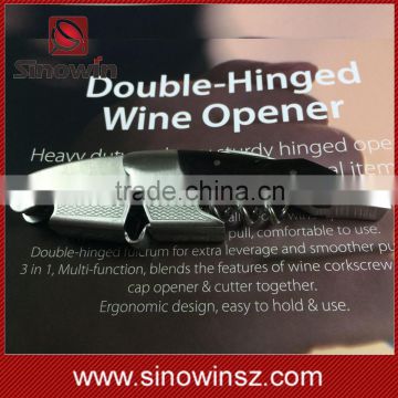 Hot sale wine opener ebony wood heavy weight model