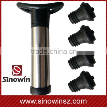 Sinowin manufacturer wine vacuum stopper in gift package