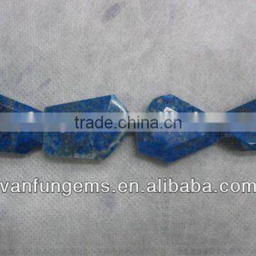 Wholesale Tumbled Flat Loose Faceted Gemstone Lapis Lazuli Supplier photo-3