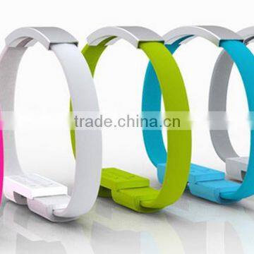 Veister wristband short usb data cable for mobile phone