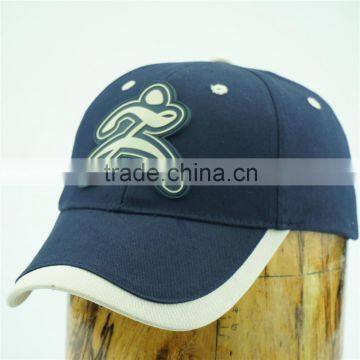 wholesales 6 panels sports hats with pvc badge