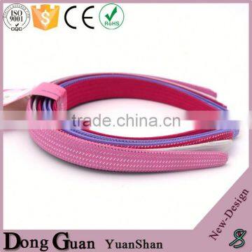 2016 new design custom charm elastic hair bands sparkly rose rosette thin skinny headband halloween