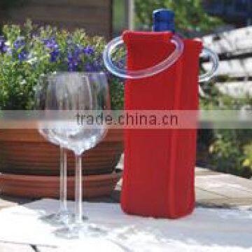 Chinese drinking wine glass cover with plastic handle