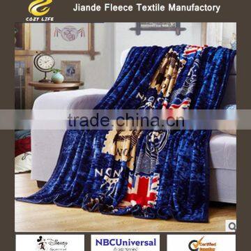 New Bristra Soft Throw Luxury BLANKET Flannel Sherpa Fleece Plush British UK flag